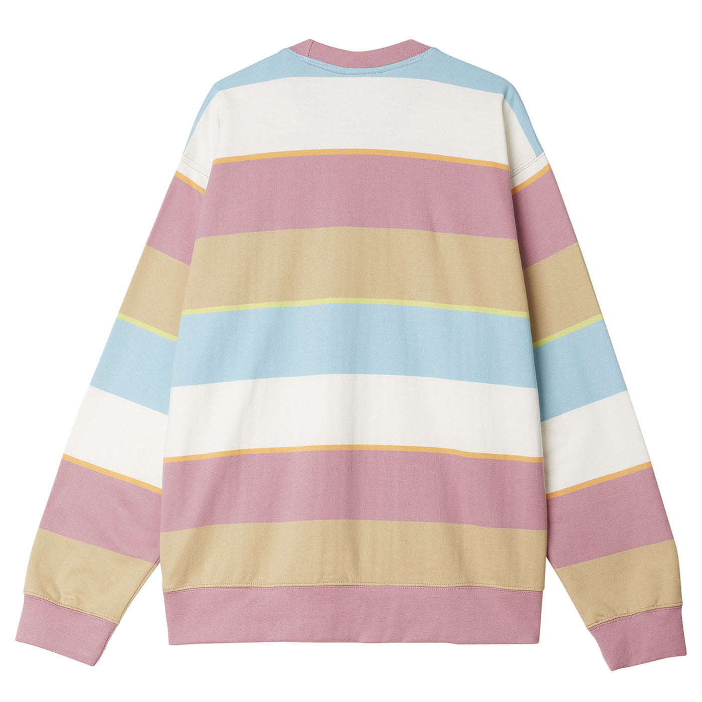 OBEY Resol Stripe Crew - Vintage Pink