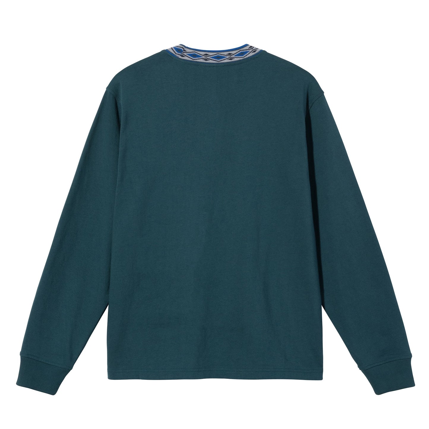 Stüssy Jacquard Mock Neck Crew - Black