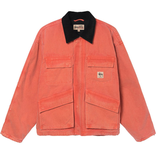 Stüssy Washed Canvas Shop Jacket - Orange