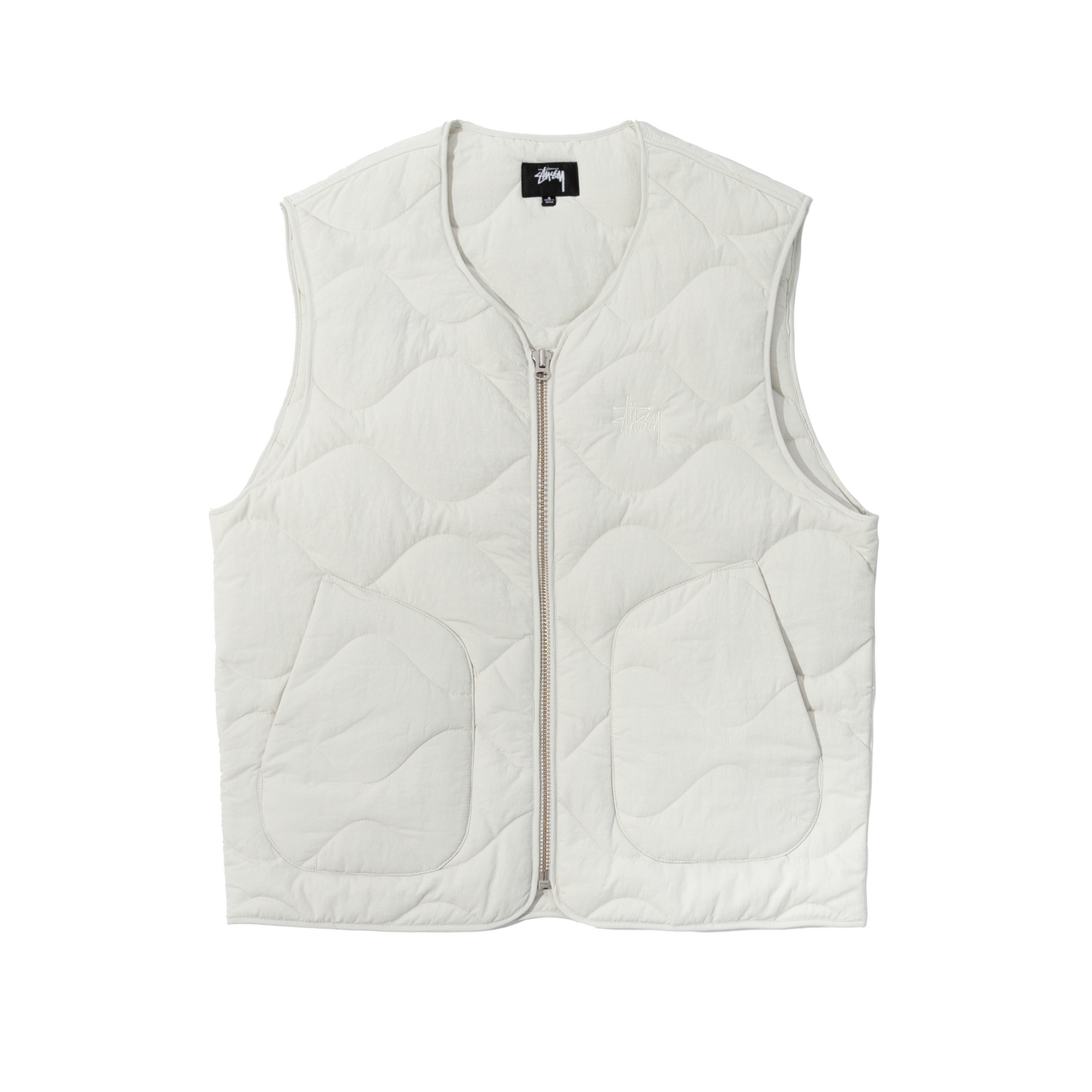 Stüssy Recycled Nylon Liner Vest - Bone