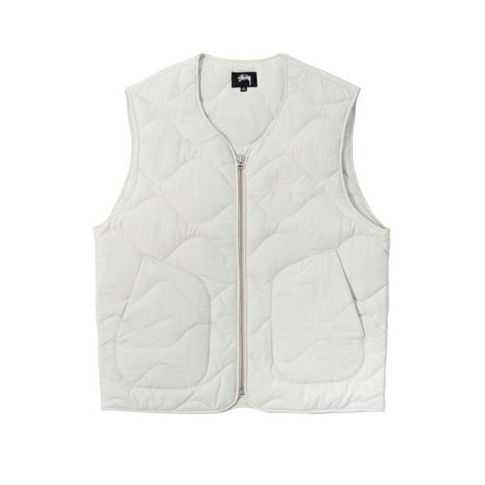 Stüssy Recycled Nylon Liner Vest - Bone