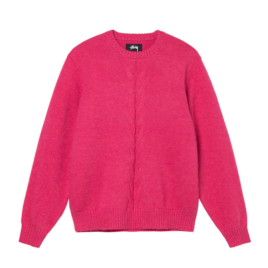 Stüssy Double Cable Sweater - Pink