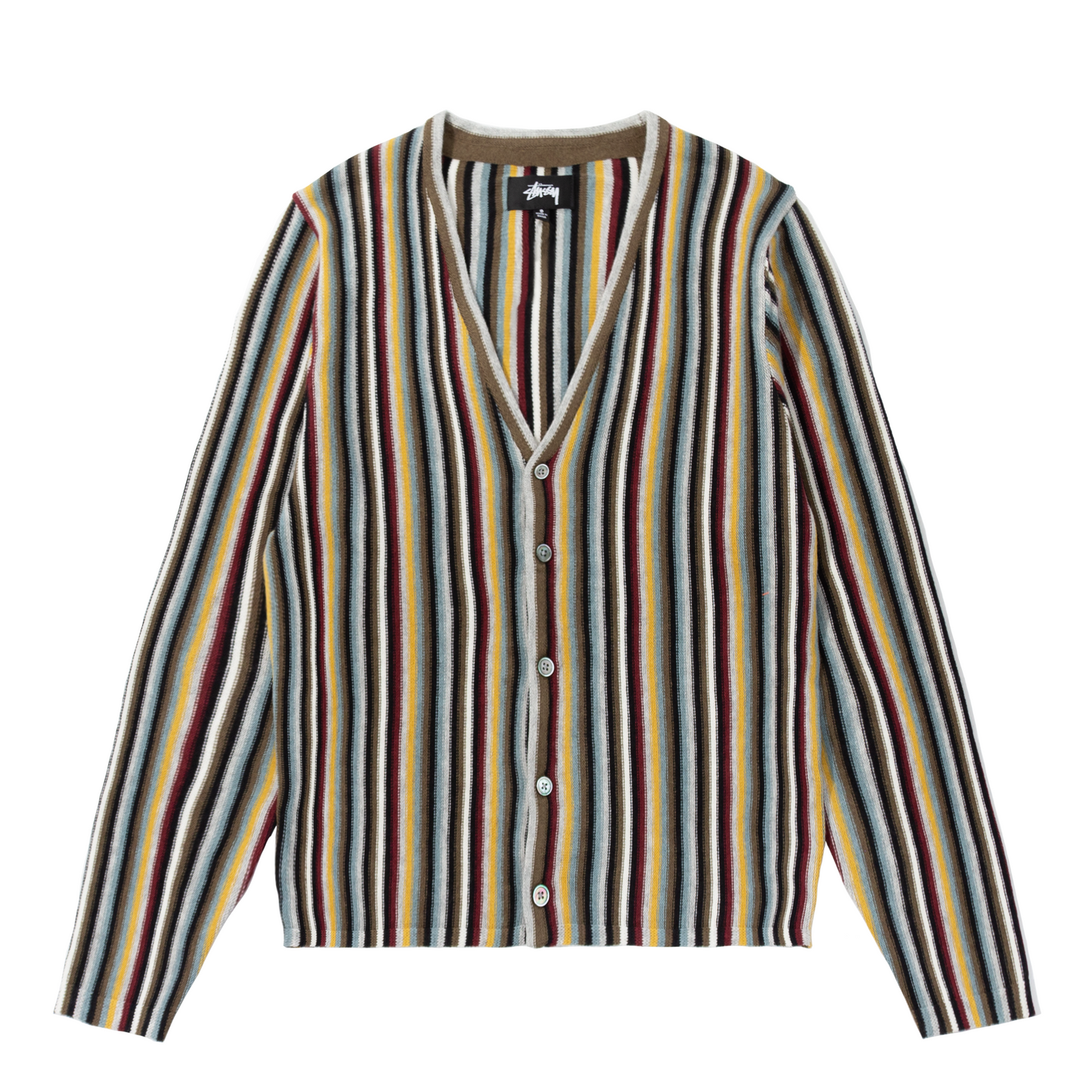Stüssy Stripe Pattern Cardigan - Multi