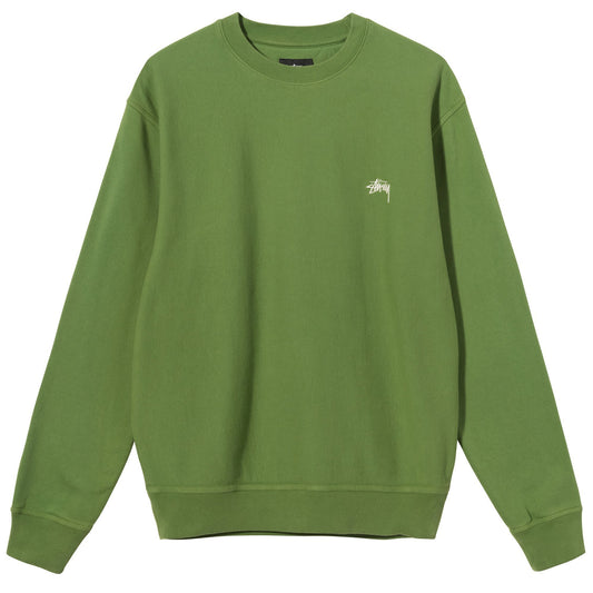 Stüssy Stock Logo Crew Sweatshirt - Blue