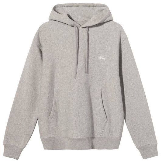 Stüssy Stock Logo Hoodie - Grey Heather