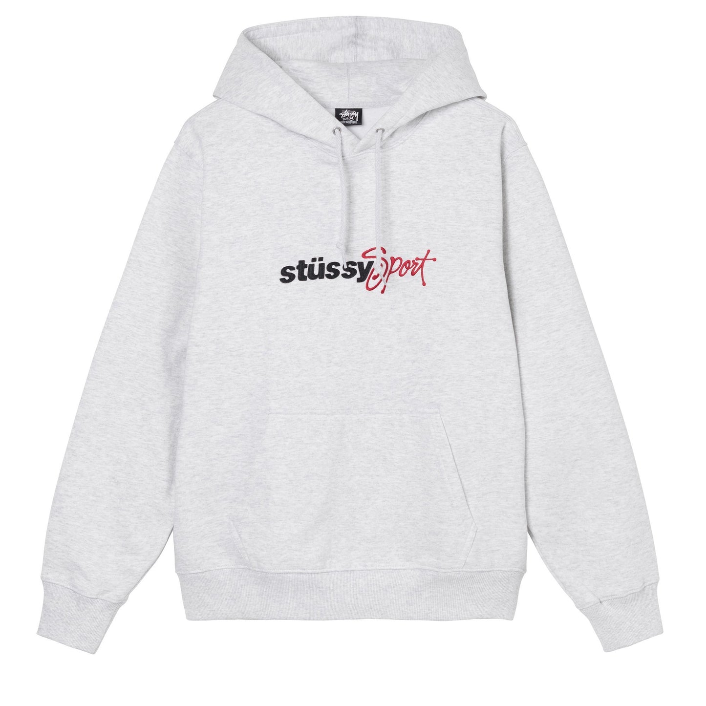 Stüssy Sport Embroidered Hoodie - Ash Heather