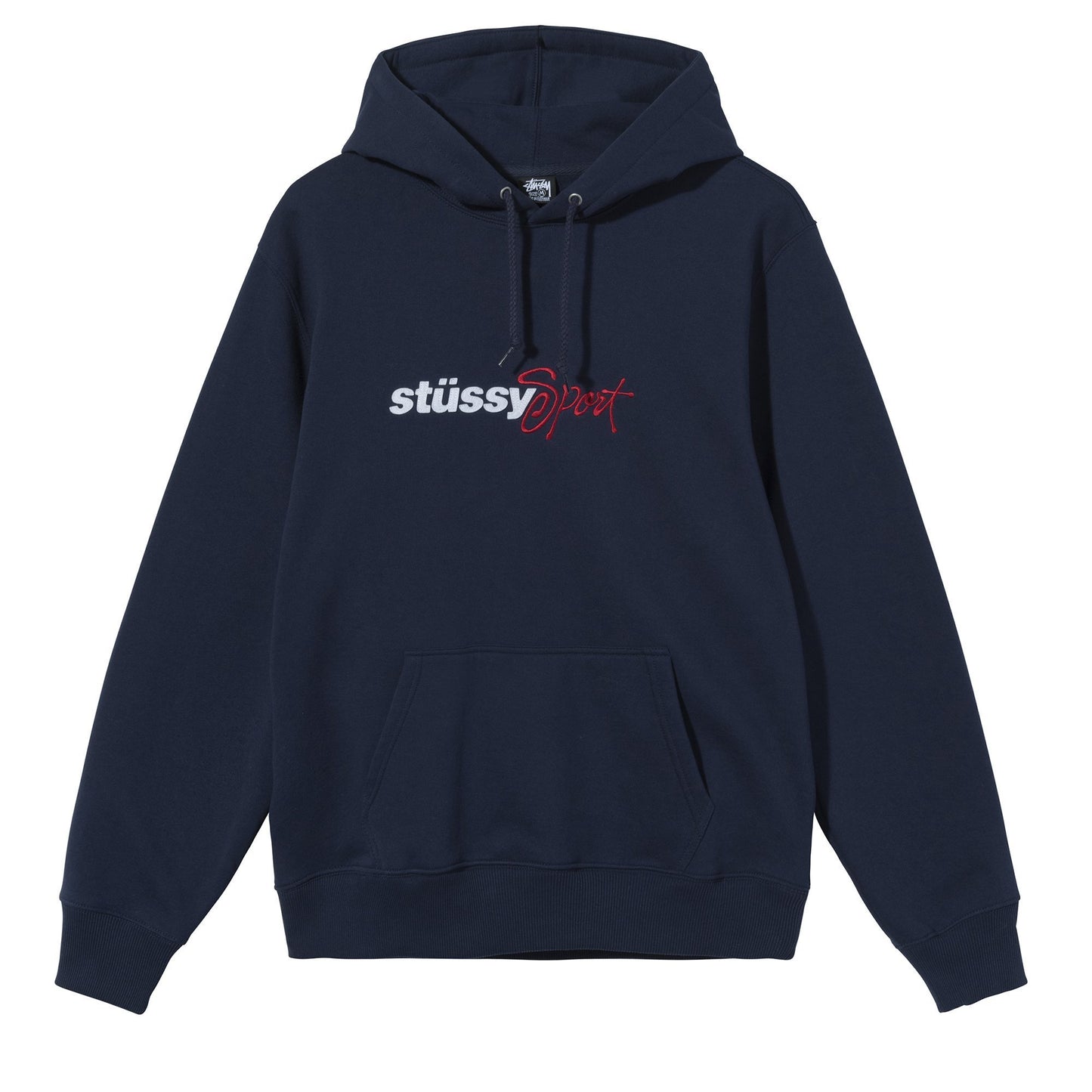 Stüssy Sport Embroidered Hoodie - Navy