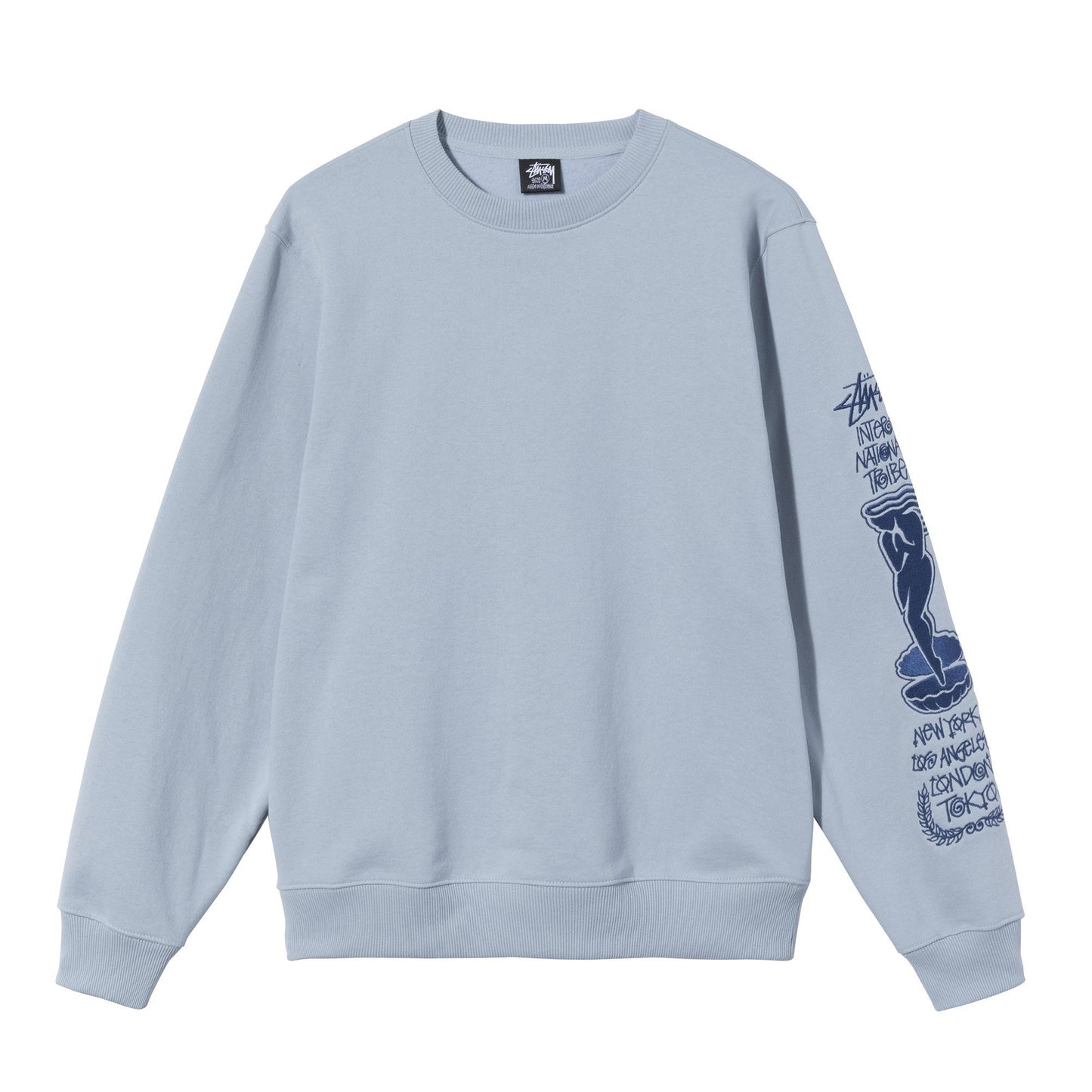 Stüssy Venus Embroidered Sweatshirt - Steel