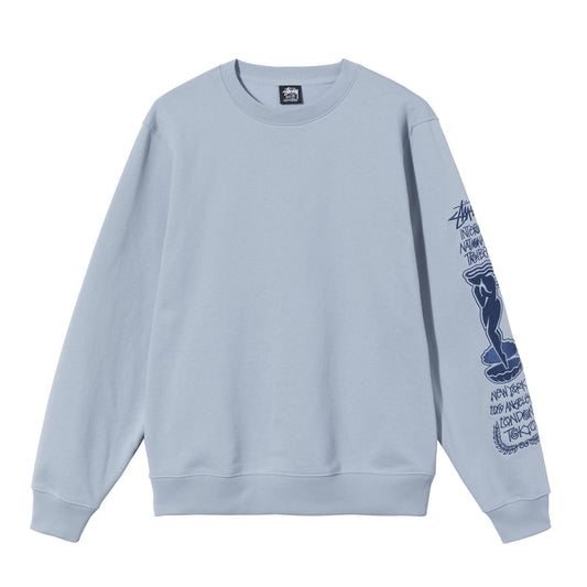 Stüssy Venus Embroidered Sweatshirt - Steel