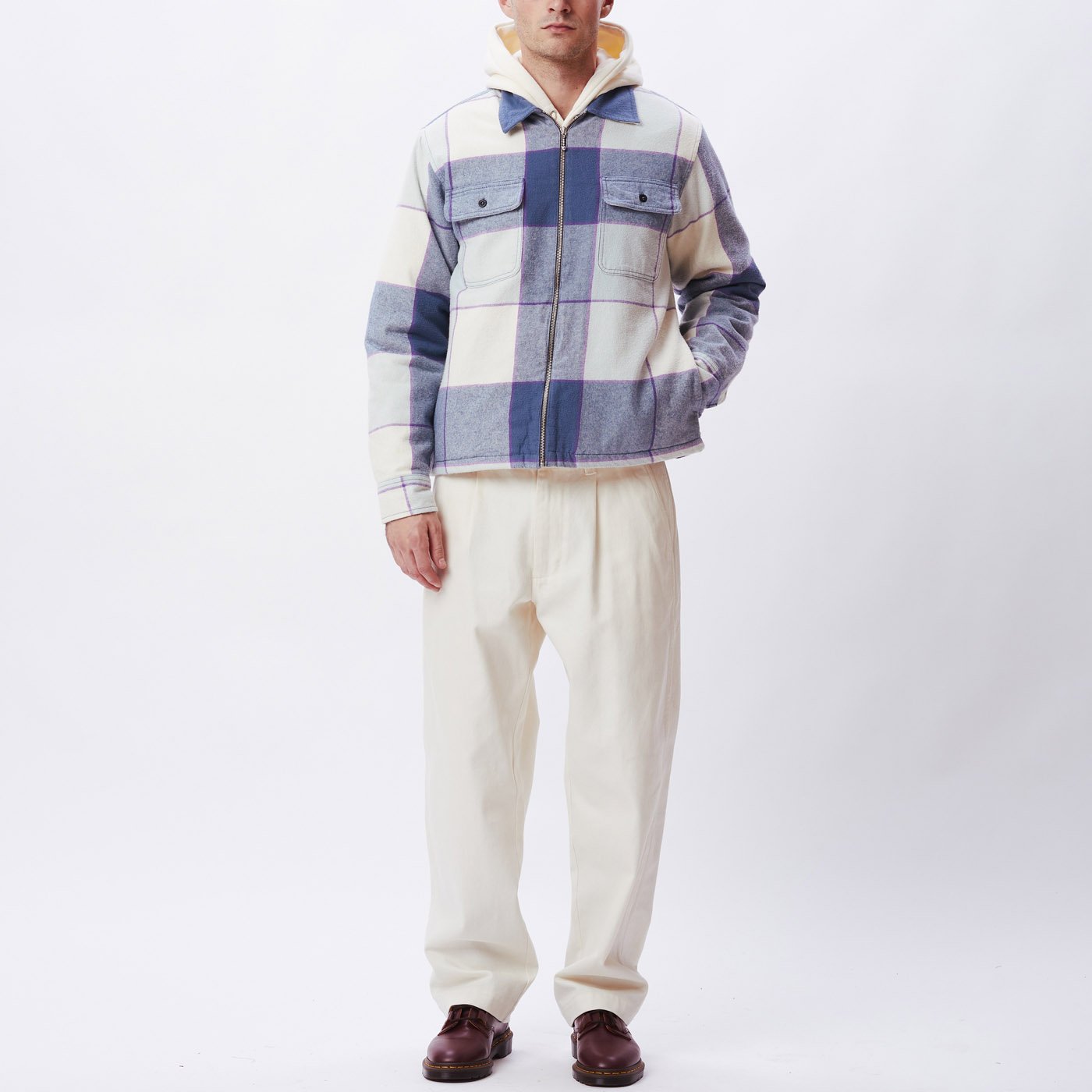 OBEY Victoria Shirt Jacket - Purple Multi