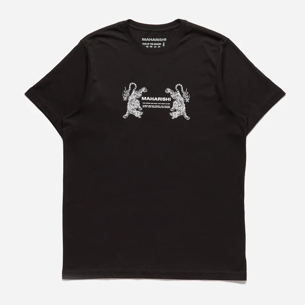 Maharishi Double Tigers T-Shirt - Black