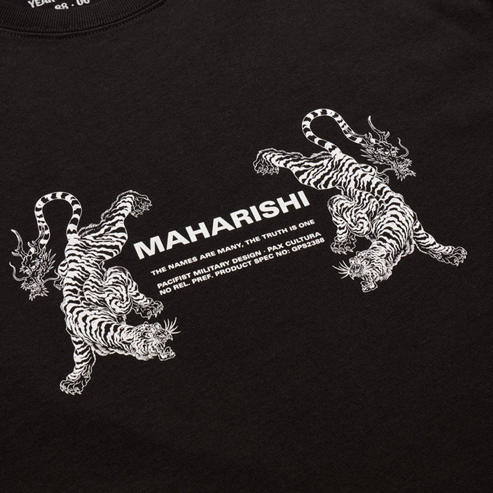 Maharishi Double Tigers T-Shirt - Black