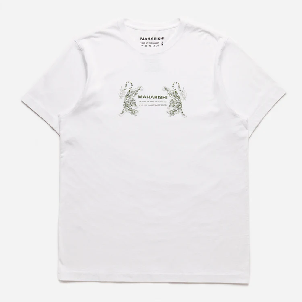 Maharishi Double Tigers T-Shirt - White