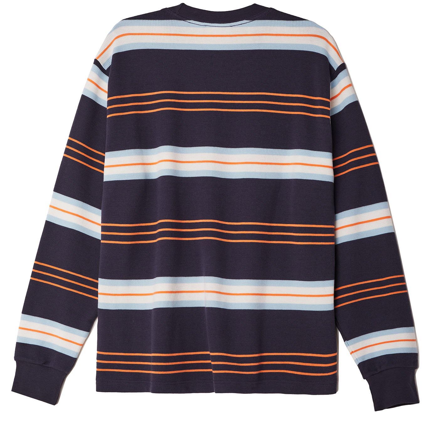OBEY Berto Thermal Stripe LS T-Shirt - Unbleached Multi