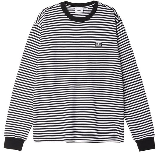 OBEY Established Works Eyes Stripe LS T-Shirt