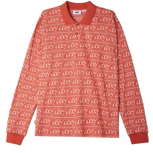 OBEY Werner Jacquard LS Polo