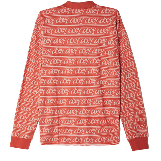 OBEY Werner Jacquard LS Polo