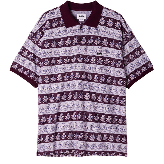OBEY Unity Jacquard Flower Polo