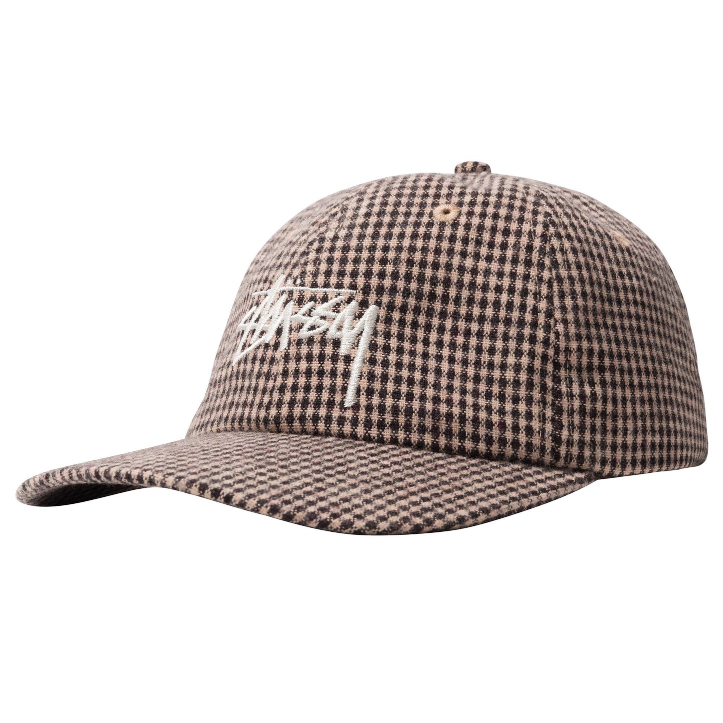 Stüssy Wool Check Big Stock Low Pro - Brown