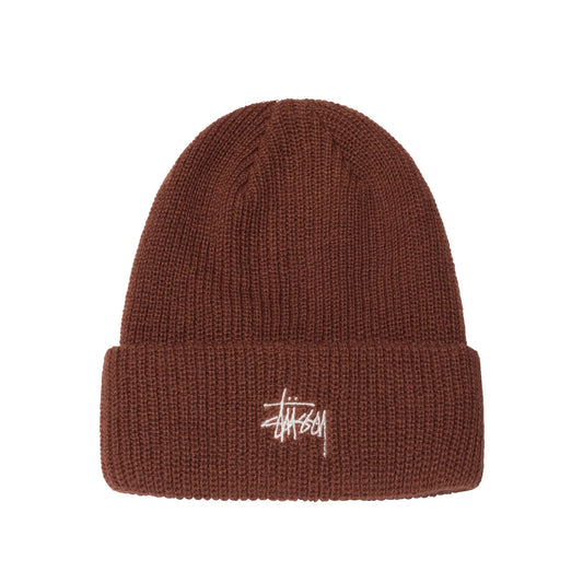 Stüssy Basic Cuff Beanie - Brick