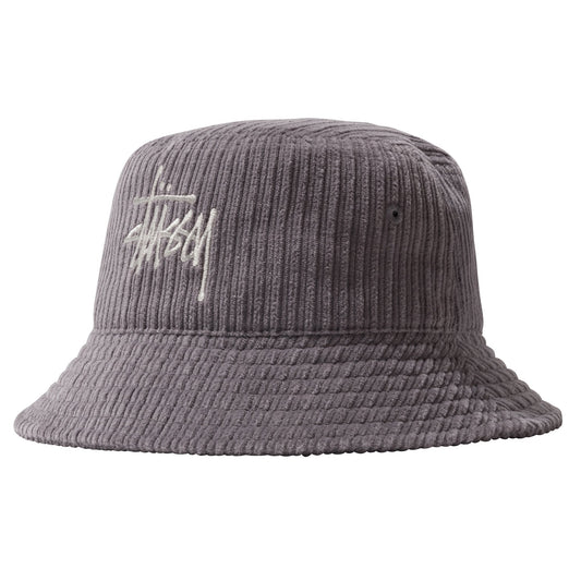 Stüssy Corduroy Big Basic Bucket Hat - Lavender