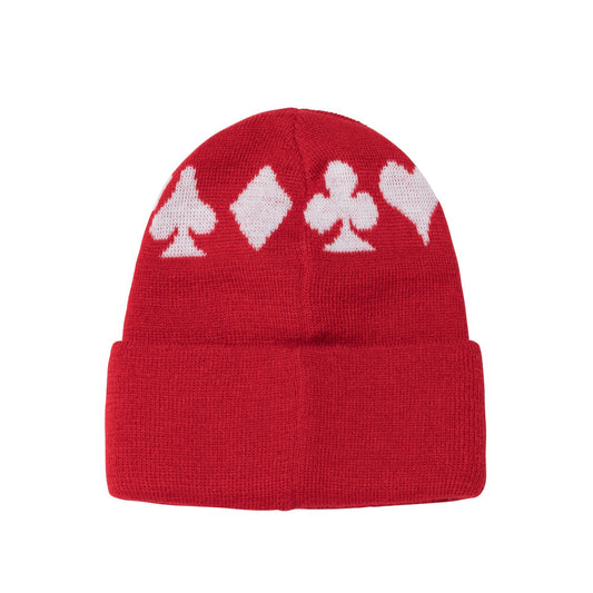 Stüssy Full Suit Jacquard Cuff Beanie - Red