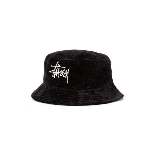 Stüssy Chenille Big Basic Bucket Hat - Black