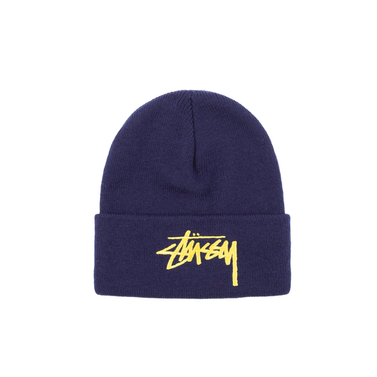 Stüssy Big Stock Cuff Beanie - Navy