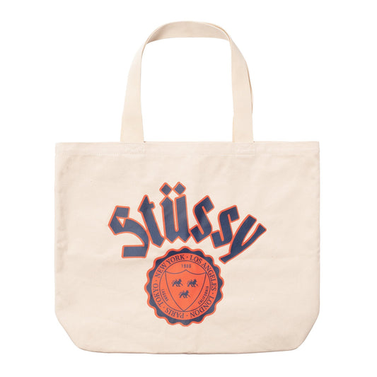Stüssy City Seal Canvas Tote - Natural