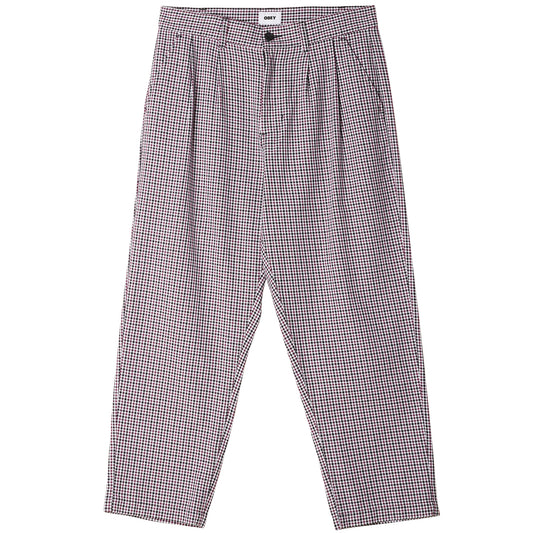 OBEY Fubar Pleated Plaid Pant