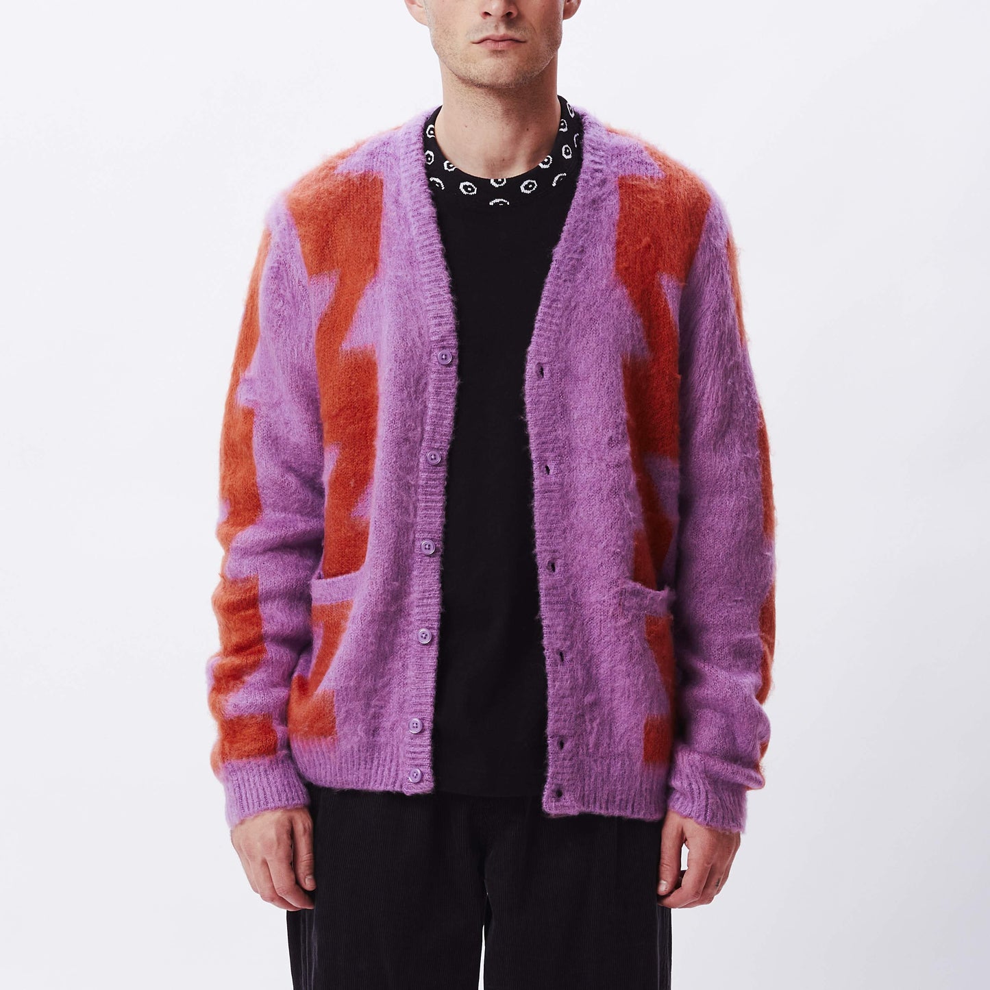 OBEY Dexter Cardigan - Orchid Multi