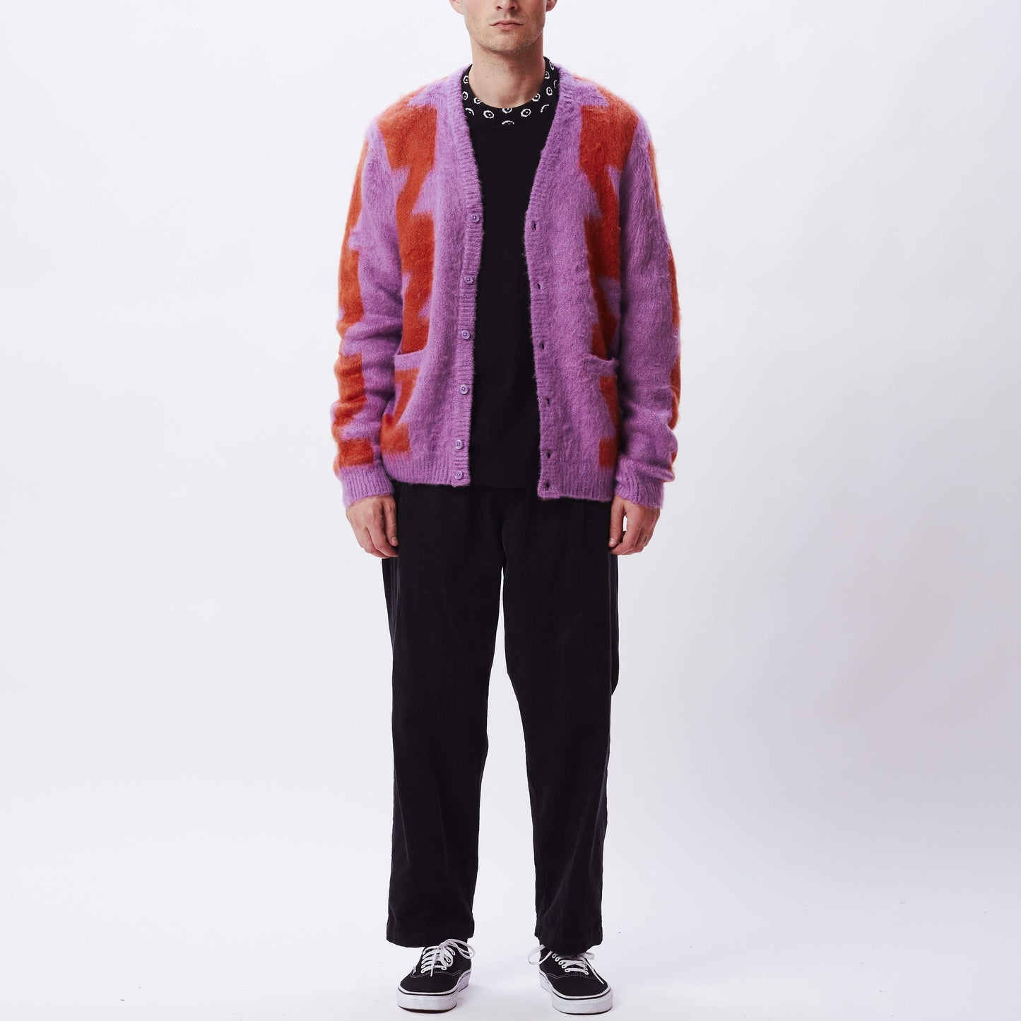 OBEY Dexter Cardigan - Orchid Multi