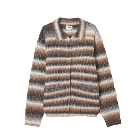 Obey Reggie Zip Up Cardigan