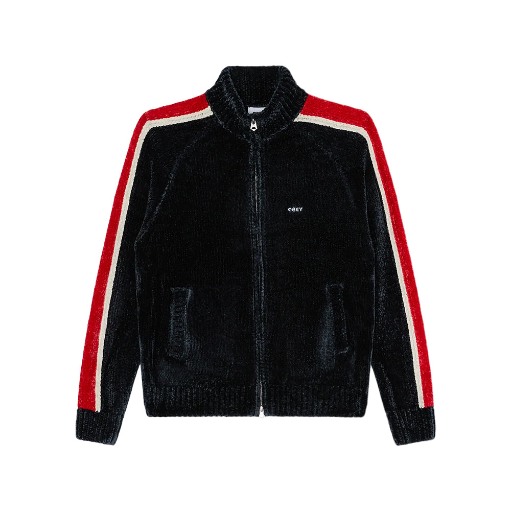 Obey Varen Zip Up Sweater - Navy Multi