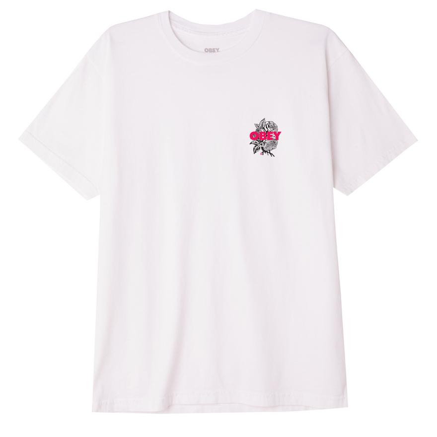 OBEY Blood And Roses T-Shirt - White
