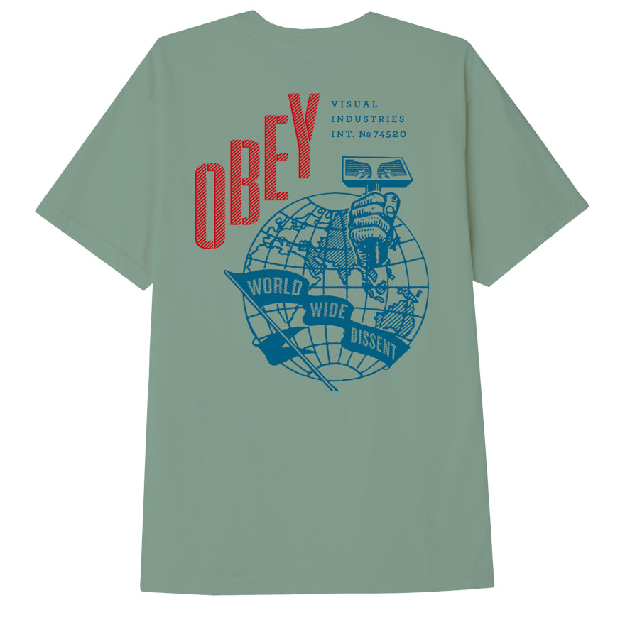 OBEY Hammer Globe T-Shirt - Jade
