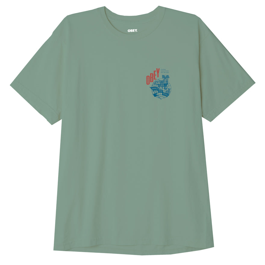 OBEY Hammer Globe T-Shirt - Jade