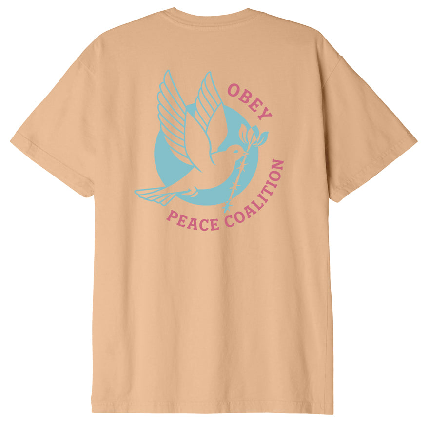 OBEY Dove Barbed Wire T-Shirt - Papaya Smoothie