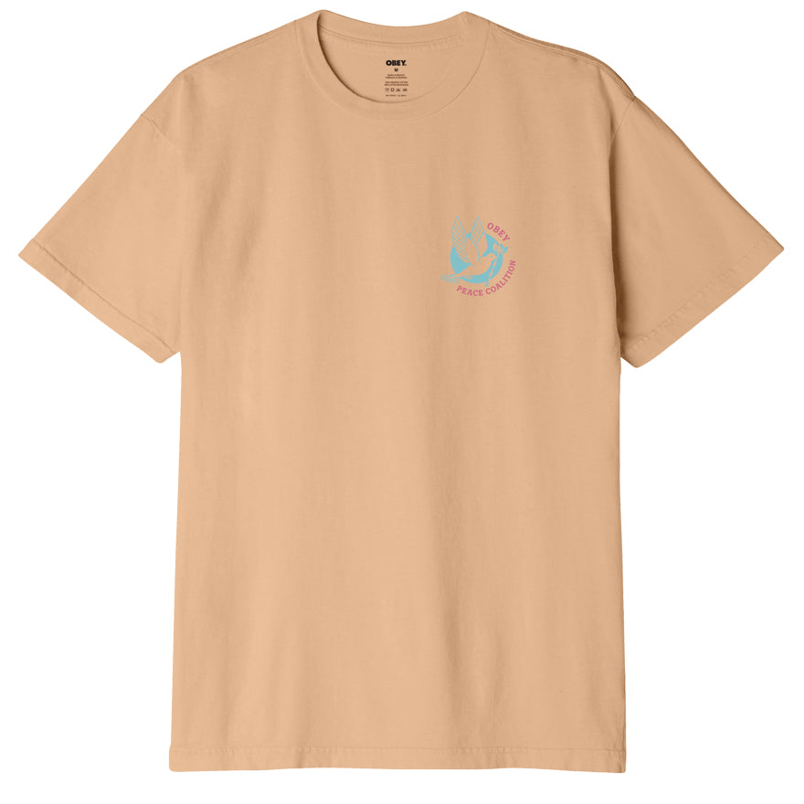 OBEY Dove Barbed Wire T-Shirt - Papaya Smoothie