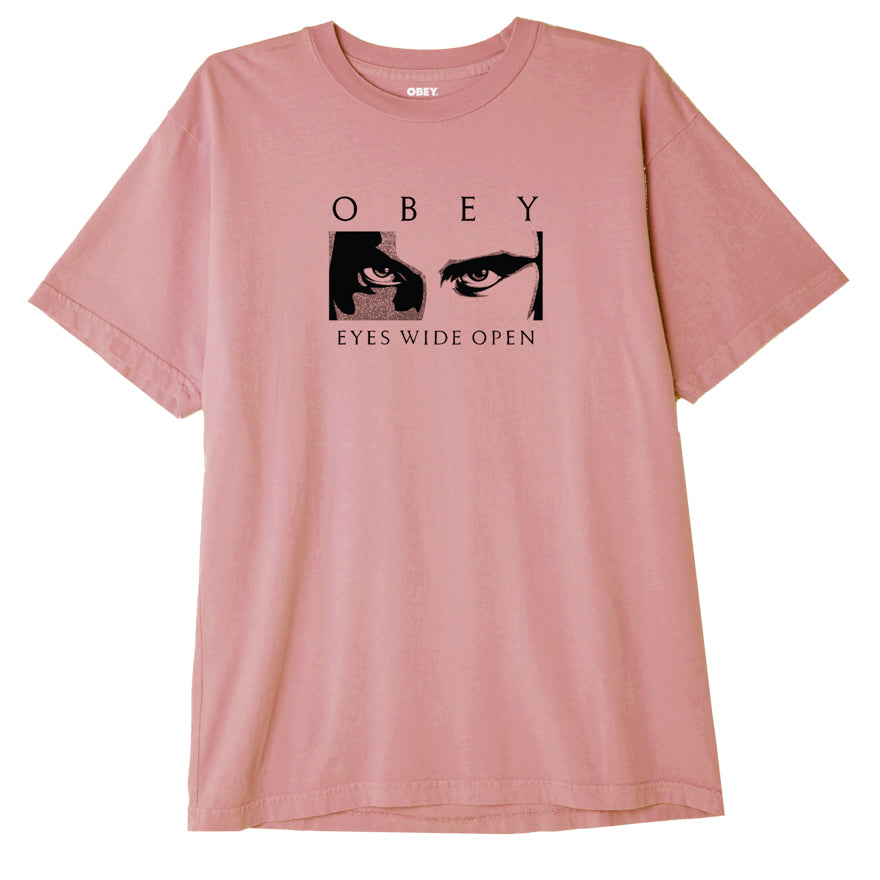 OBEY Eyes Wide Open T-Shirt - Pigment Pink Amethyst