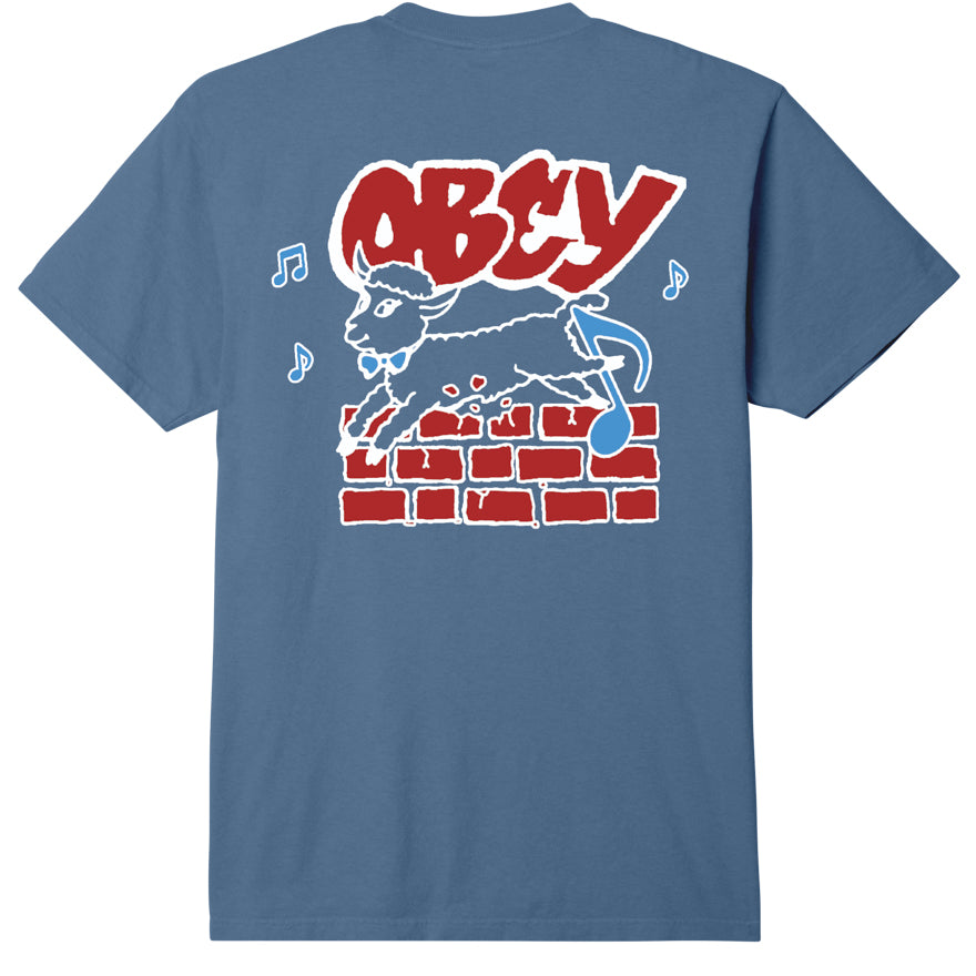 OBEY Out of Step Tee - Pigment Coronet Blue