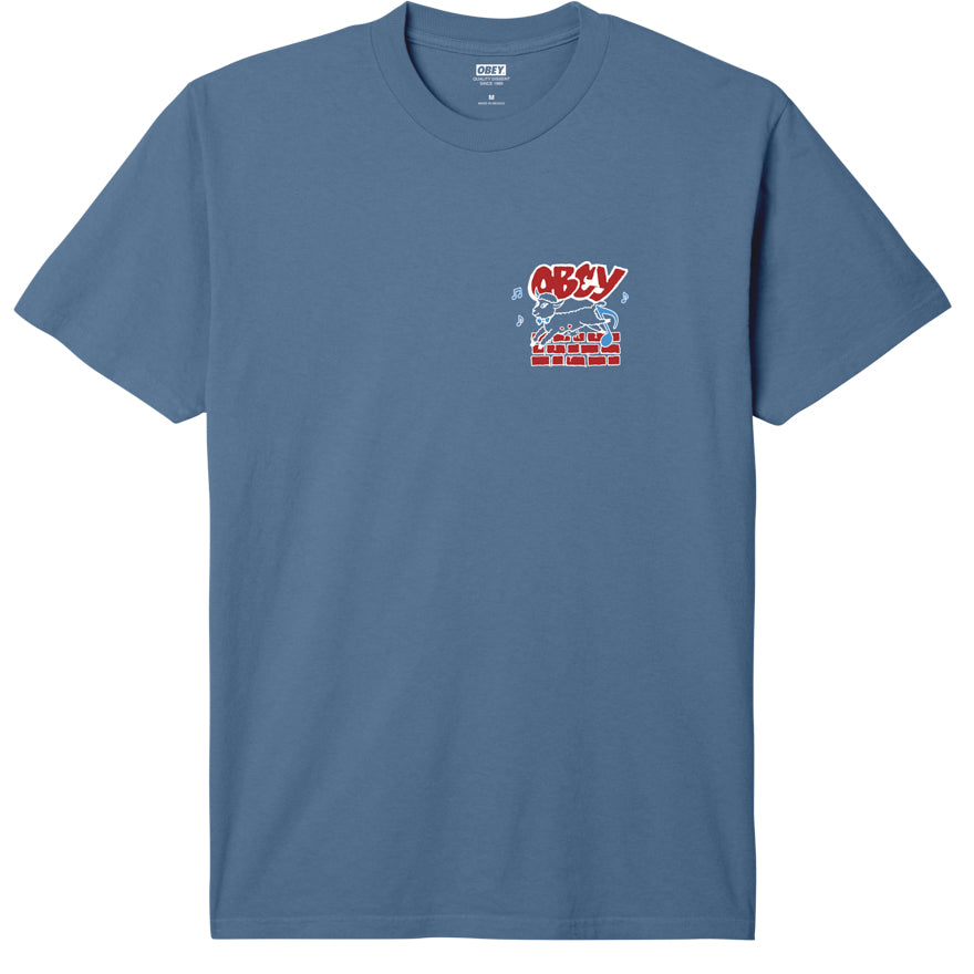 OBEY Out of Step Tee - Pigment Coronet Blue
