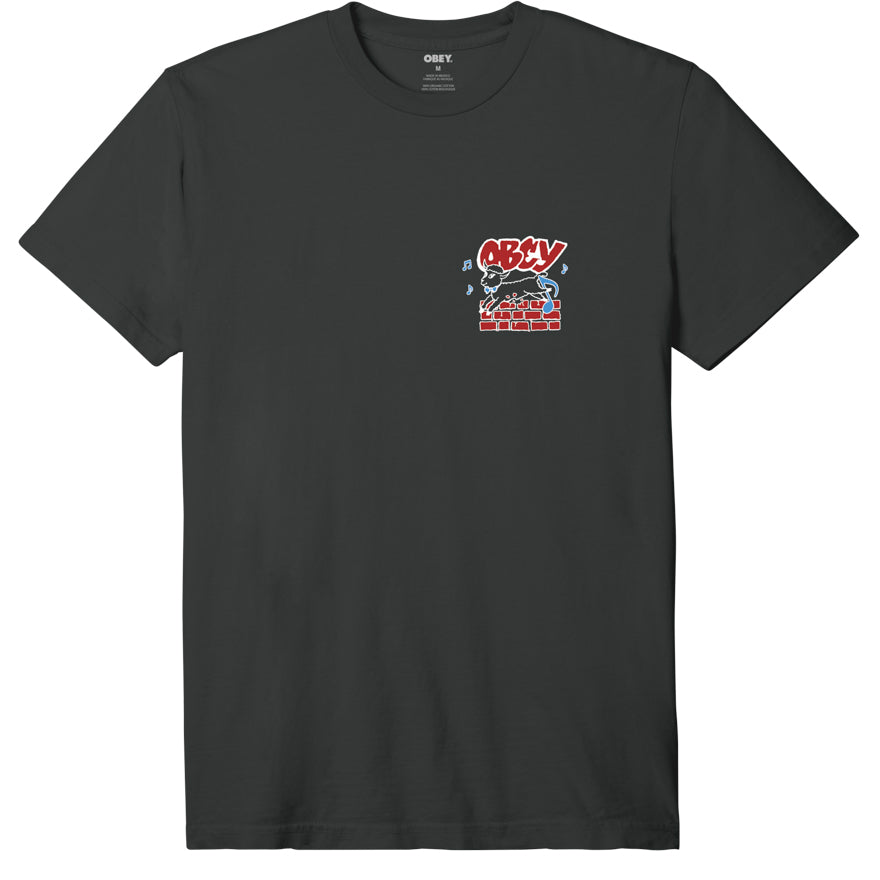 OBEY Out of Step Tee - Pigment Vintage Black