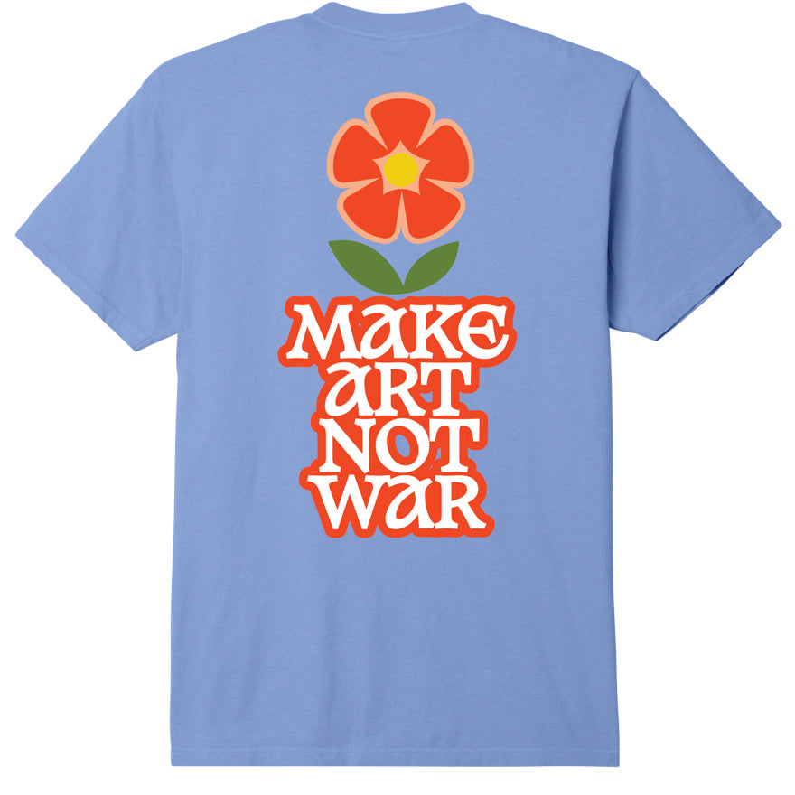 OBEY Make Art Not War Flower Tee - Pigment Hydrangea