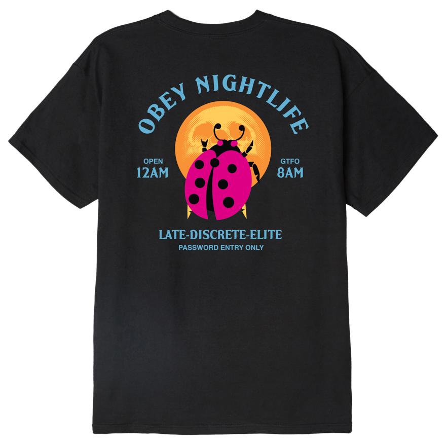 OBEY Buggin' Out Nightlife T-Shirt - Black