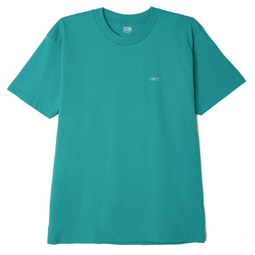 OBEY Rise Above Rose T-Shirt - Teal