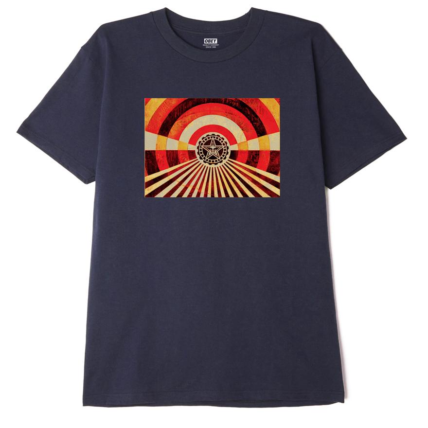 OBEY Tunnel Vision T-Shirt - Navy