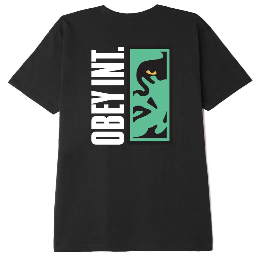 OBEY Vertical Icon T-Shirt - Black