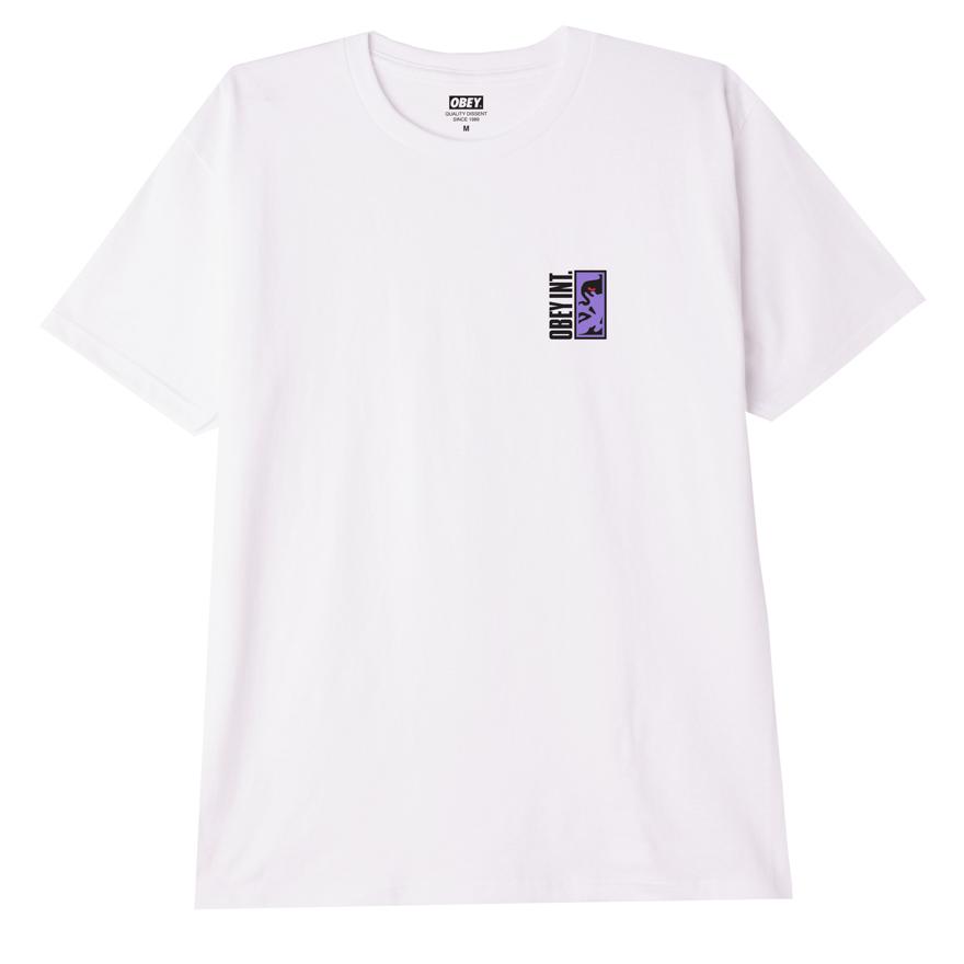OBEY Vertical Icon T-Shirt - White