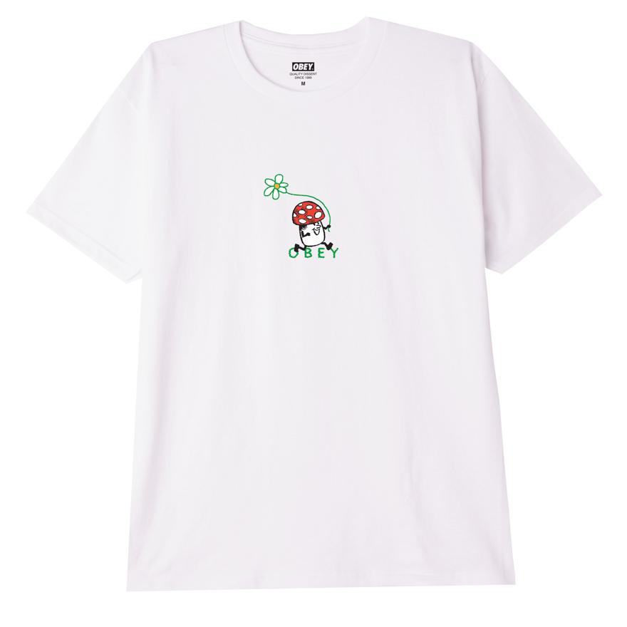 OBEY Runaway Mushroom T-Shirt - White